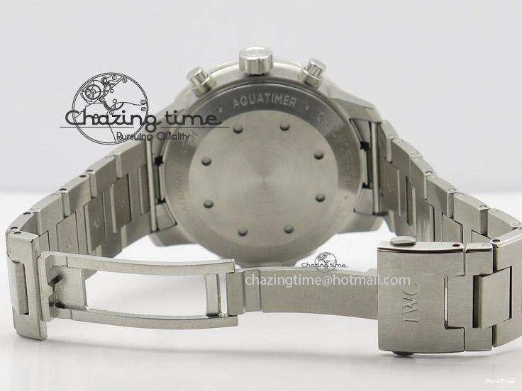 MIROTIME 0211 Classic Aquatimer Chrono IW376803 V6F 1:1 Best Edition Black Dial On SS Bracelet A 7361